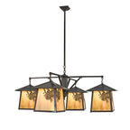 Stillwater Winter Pine 60 Inch 4 Light Chandelier