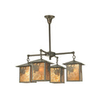 Seneca Winter Pine 31 Inch 4 Light Chandelier
