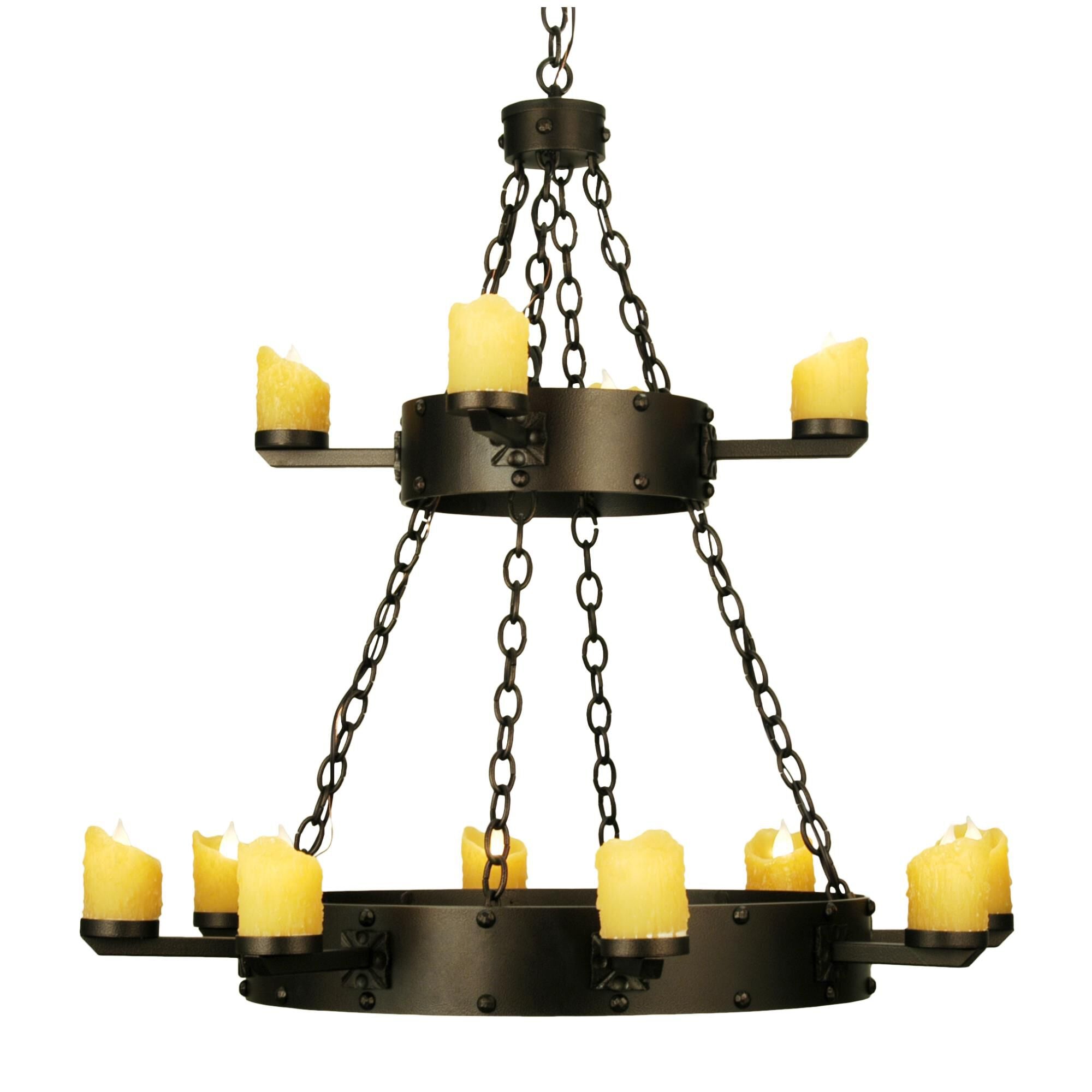 Kingston 37 Inch 12 Light Chandelier