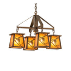 Whispering Pines 28 Inch 4 Light Chandelier