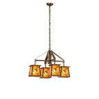 Whispering Pines 28 Inch 4 Light Chandelier