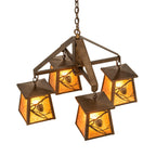 Whispering Pines 28 Inch 4 Light Chandelier