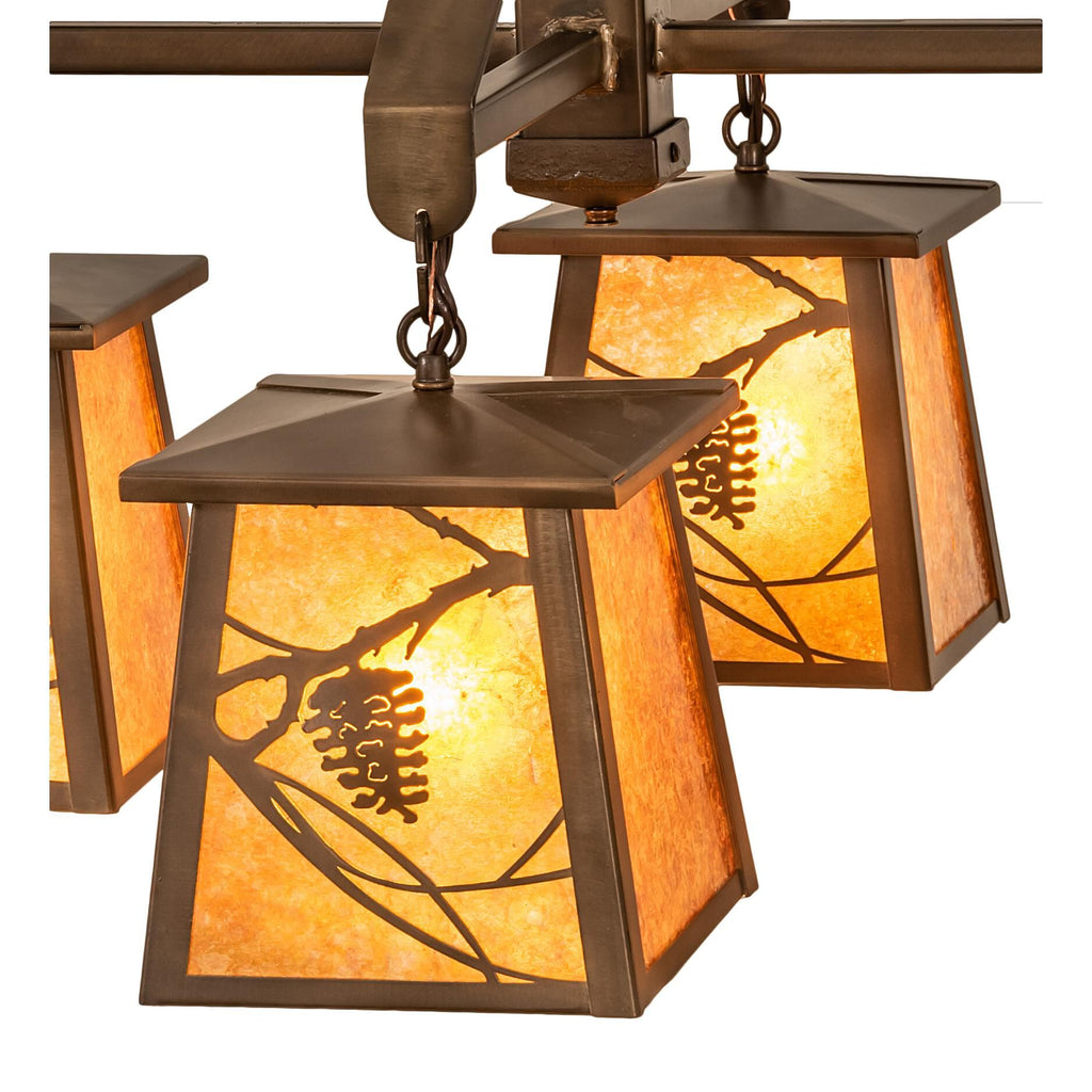 Whispering Pines 28 Inch 4 Light Chandelier