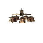 Scotch Pine 40 Inch 5 Light Chandelier