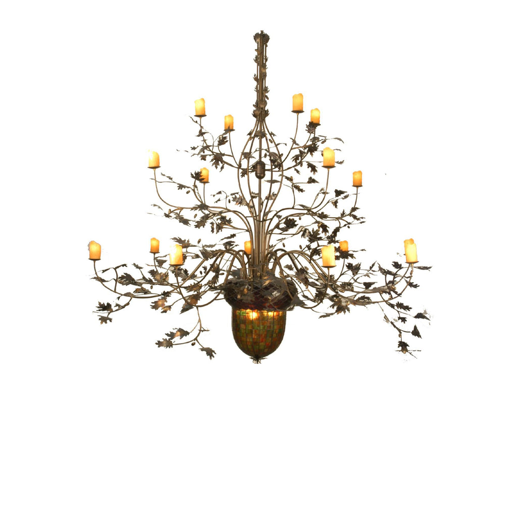 Greenbriar Oak 100 Inch 16 Light Chandelier