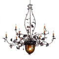 Greenbriar Oak 63 Inch 9 Light Chandelier