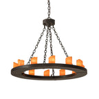 Loxley 36 Inch 12 Light Chandelier
