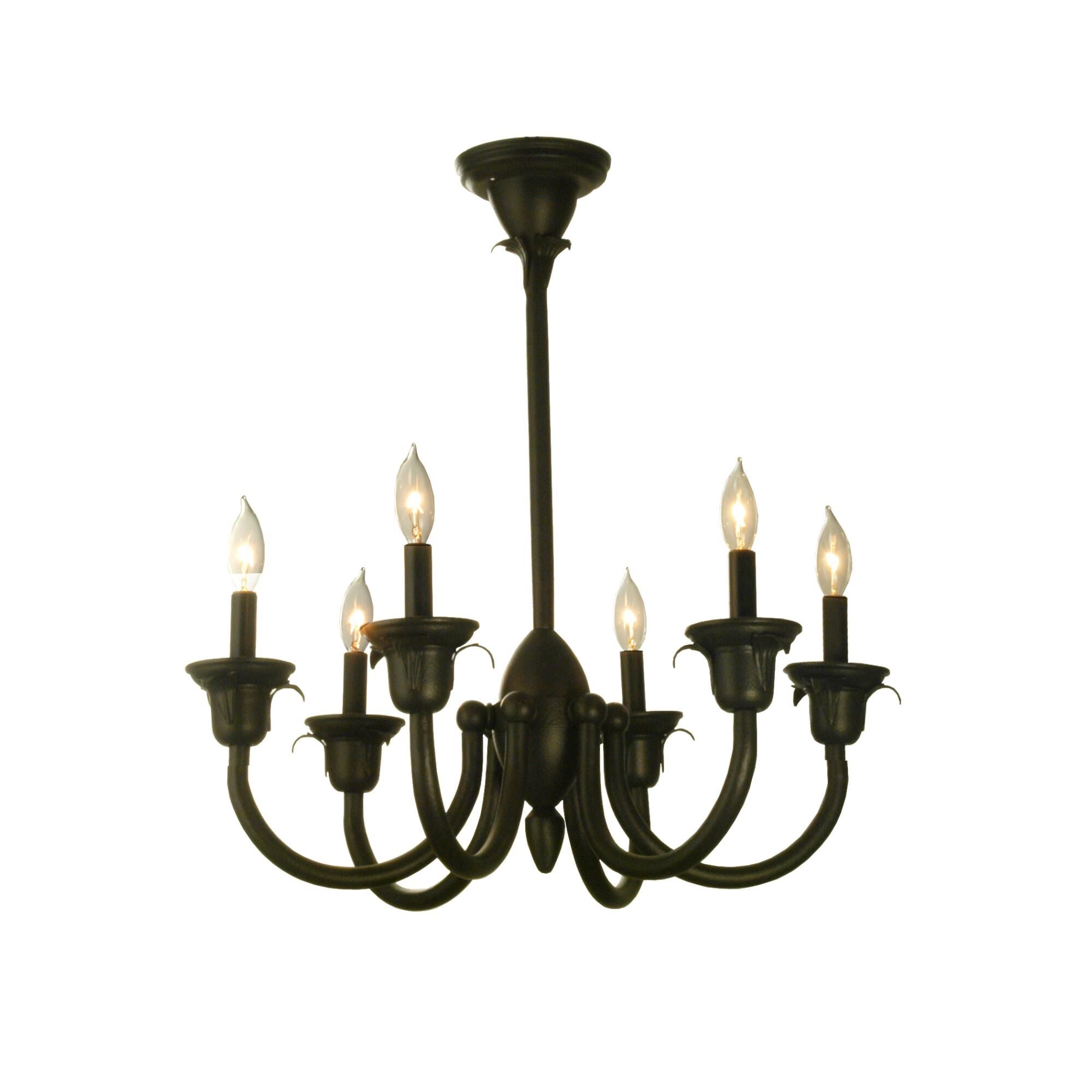 Rhythm 27 Inch 6 Light Chandelier