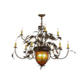 Greenbriar Oak 39 Inch 2 Light Chandelier