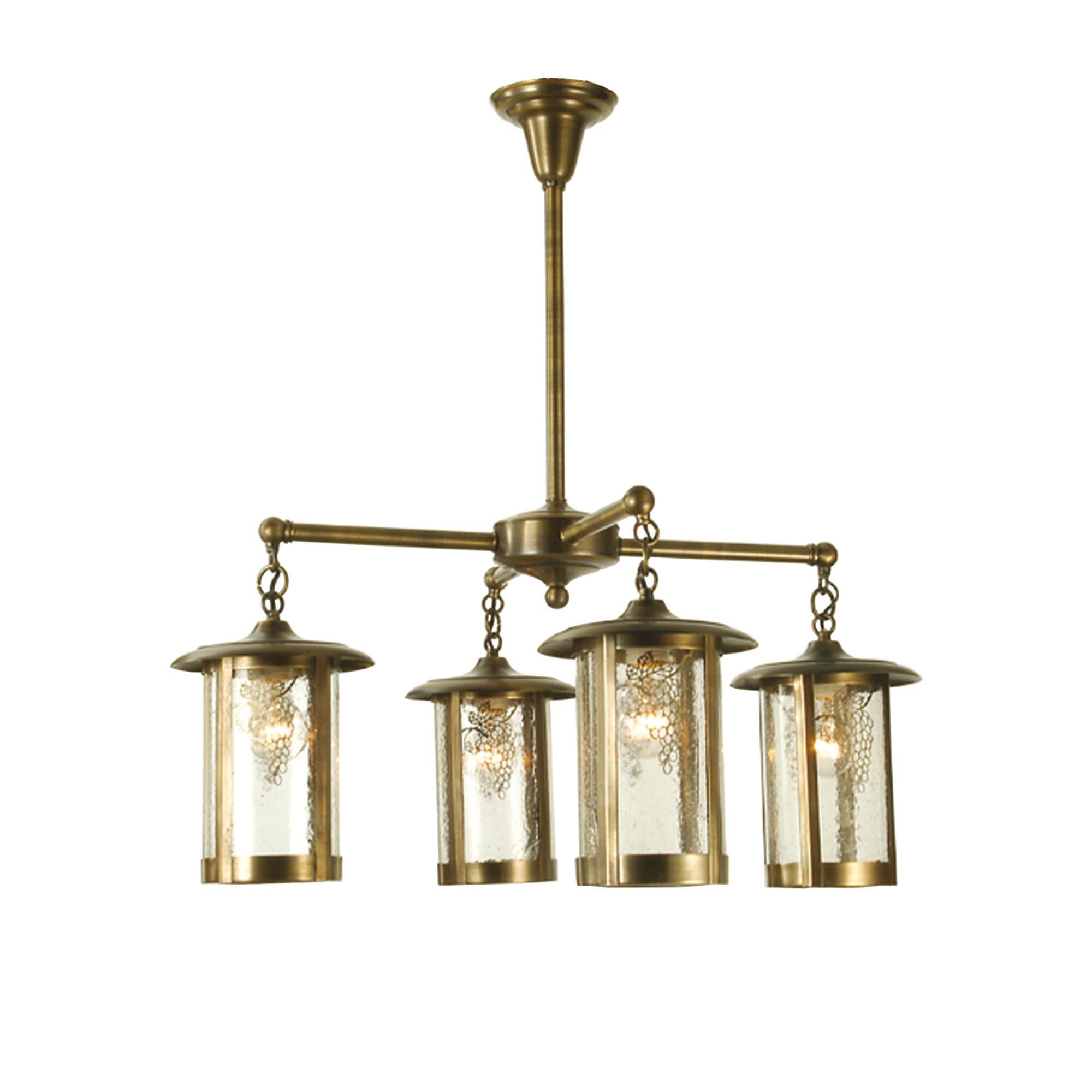 Fulton Grapes 31 Inch 4 Light Chandelier