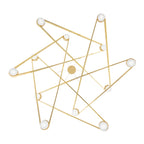 Orbit 12-Light Chandelier in Aged Brass 56.125L x 56.125W x 16.825H