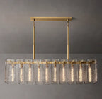 Calamette Glass Rectangular Chandelier 60"