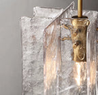 Lattice Clear Glass Pendant