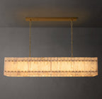 San Marco Alabaster Linear Chandelier 54"