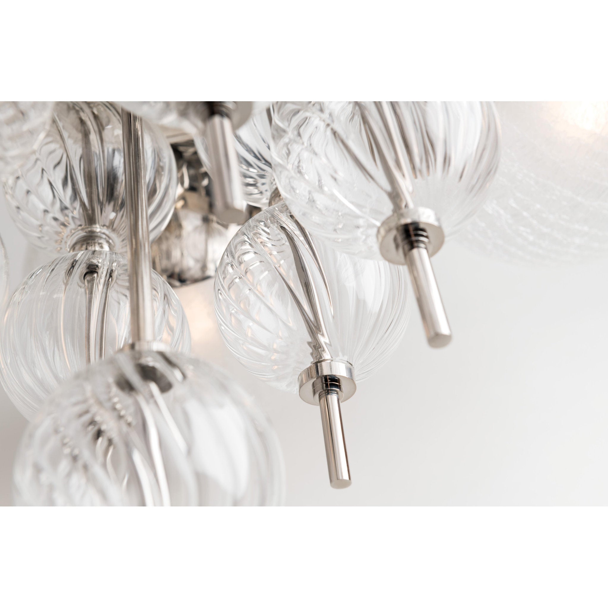 Calypso 6-Light Chandelier in Polished Nickel 27.25L x 27.25W x 25H