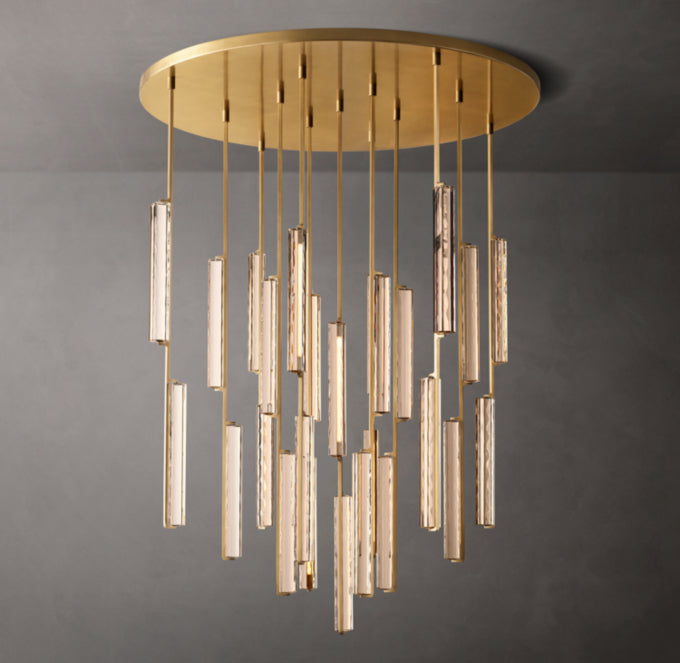Audubon Crystal Round Chandelier 56"