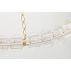 Lindley 1-Light Chandelier in Aged Brass 40L x 40W x 4.625H