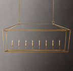 19th C. English Openwork Rectangular Chandelier 72"