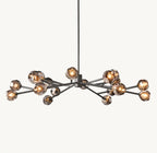Boule De Cristal Smoke Glass Round Chandelier 60"