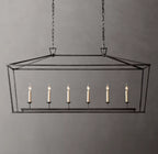 19th C. English Openwork Rectangular Chandelier 54"