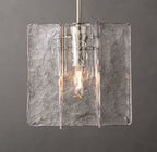 Lattice Clear Glass Pendant