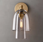 Blom Clear Glass Flute Sconce
