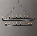 Camino Vintage Filament Two-Tier Chandelier 63"