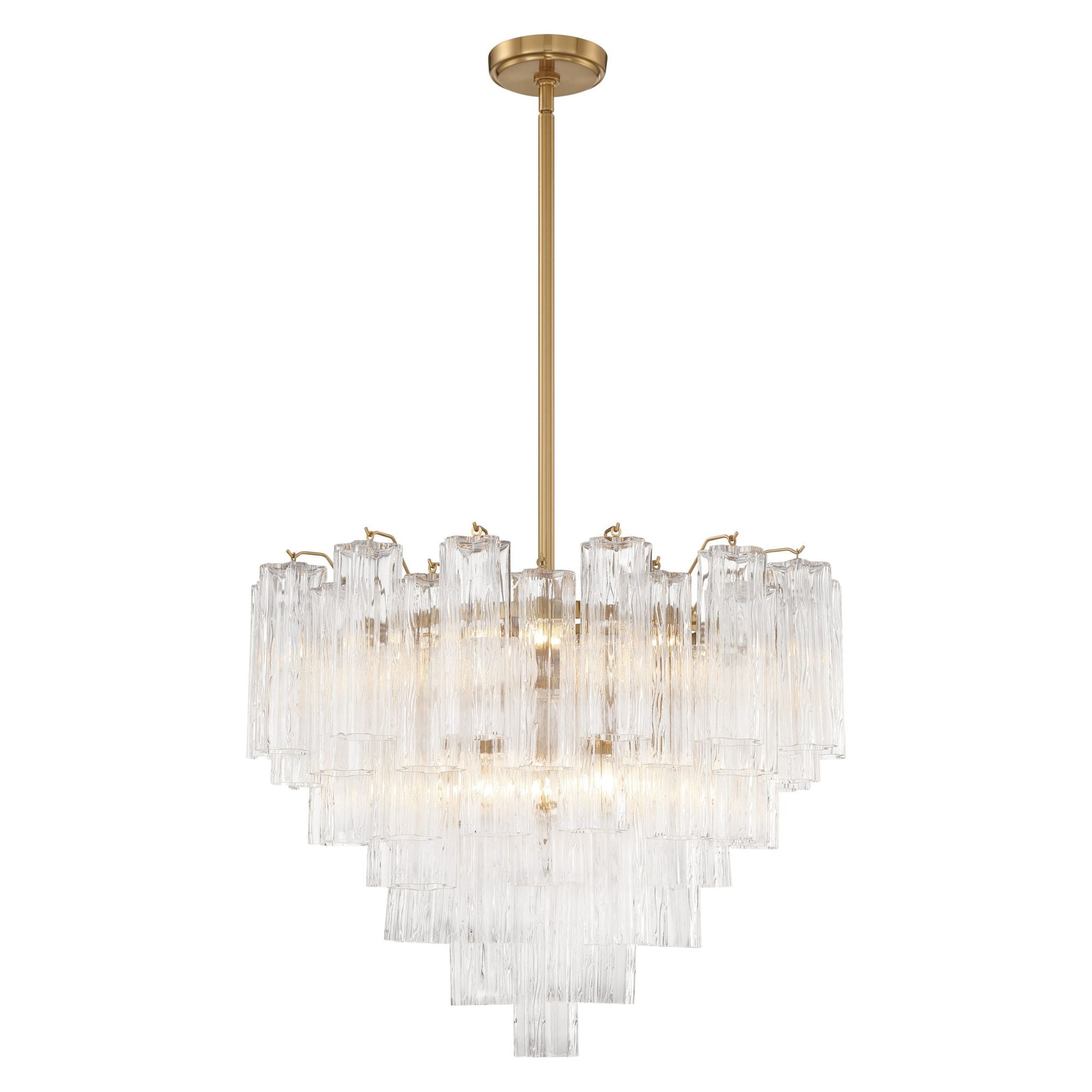 Addis 26.75'' Aged Brass Chandelier Clear 26.75"W x 21.5"H x 26.75"D