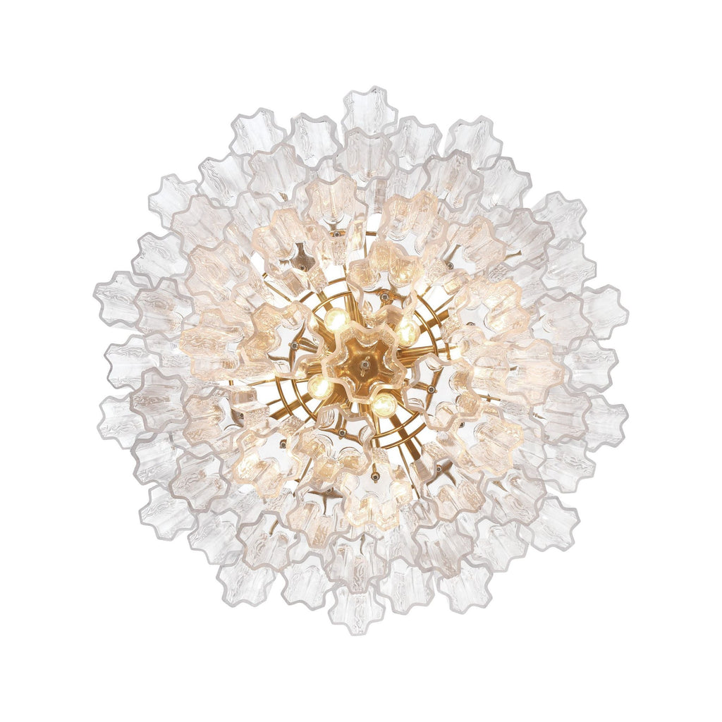 Addis 26.75'' Aged Brass Chandelier Clear 26.75"W x 21.5"H x 26.75"D
