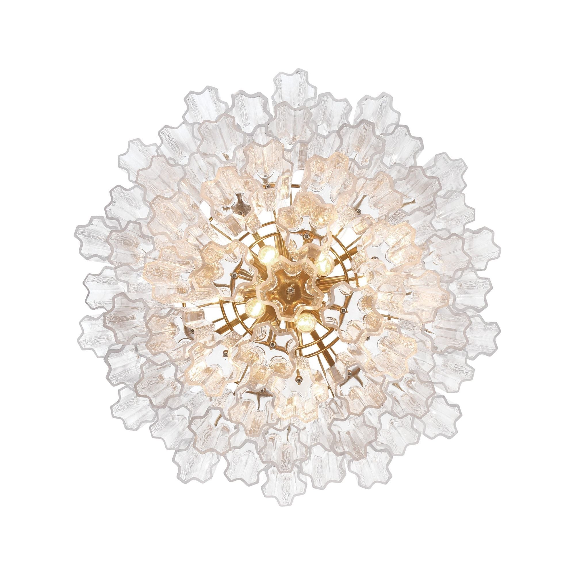 Addis 26.75'' Aged Brass Chandelier Clear 26.75"W x 21.5"H x 26.75"D