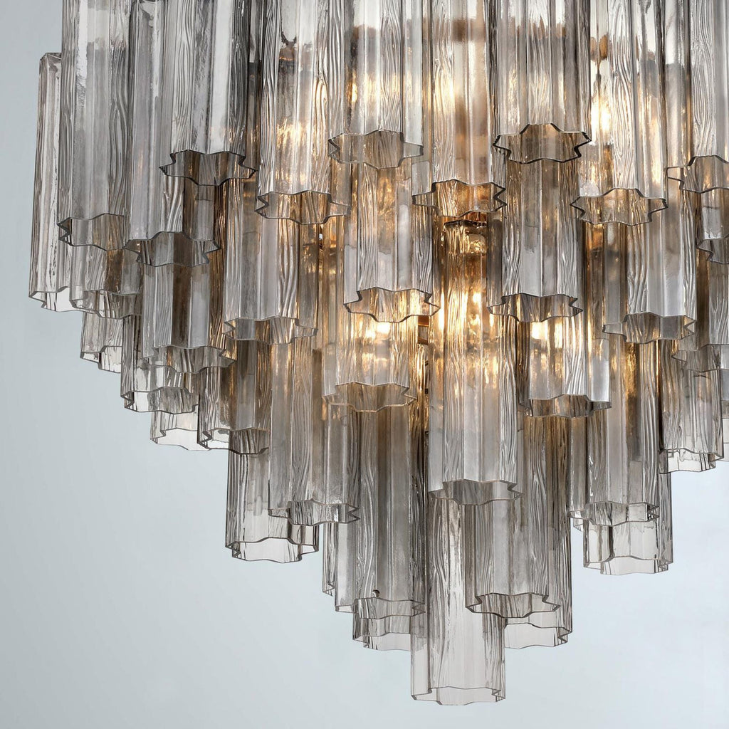 Addis 26.75'' Aged Brass Chandelier Gray 26.75"W x 21.5"H x 26.75"D