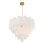 Addis 26.75'' Aged Brass Chandelier White 26.75"W x 21.5"H x 26.75"D