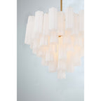 Addis 26.75'' Aged Brass Chandelier White 26.75"W x 21.5"H x 26.75"D