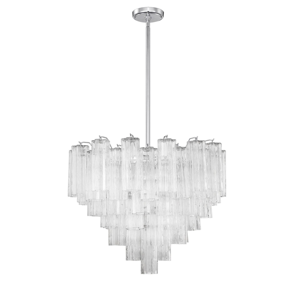 Addis 26.75'' Polished Chrome Chandelier Clear 26.75"W x 21.5"H x 26.75"D