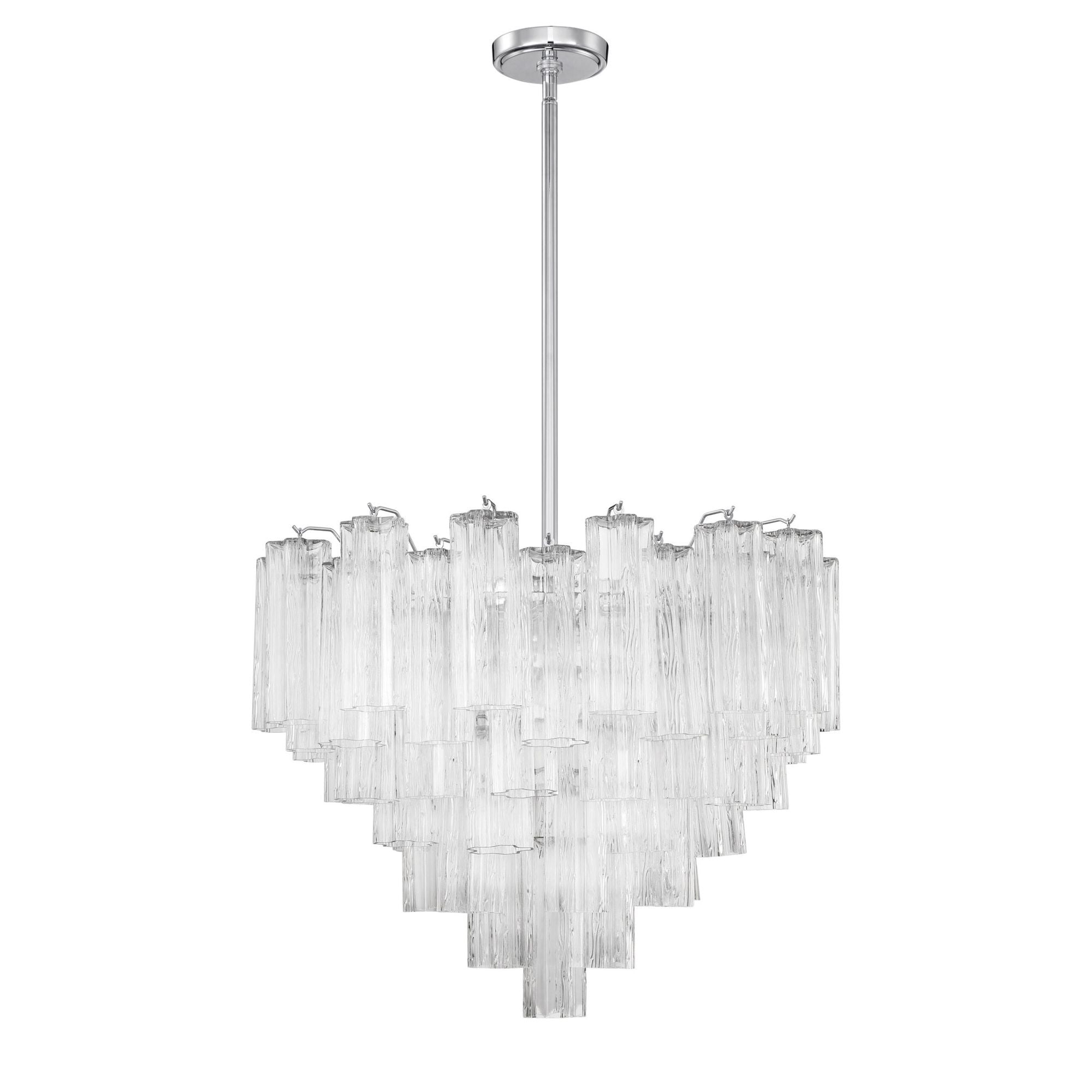 Addis 26.75'' Polished Chrome Chandelier Clear 26.75"W x 21.5"H x 26.75"D