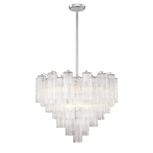 Addis 26.75'' Polished Chrome Chandelier Clear 26.75"W x 21.5"H x 26.75"D