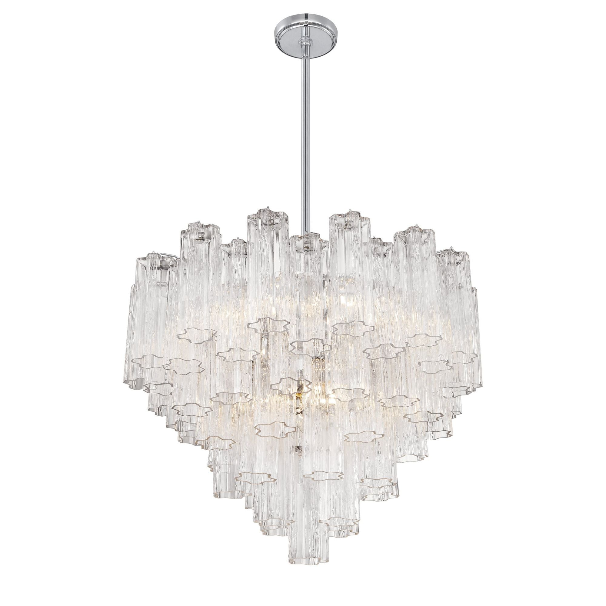 Addis 26.75'' Polished Chrome Chandelier Clear 26.75"W x 21.5"H x 26.75"D