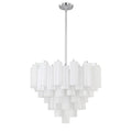 Addis 26.75'' Polished Chrome Chandelier White 26.75"W x 21.5"H x 26.75"D