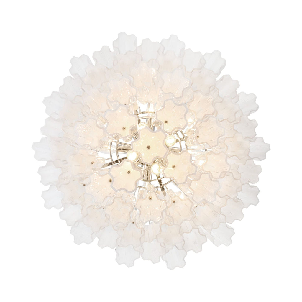 Addis 26.75'' Polished Chrome Chandelier White 26.75"W x 21.5"H x 26.75"D