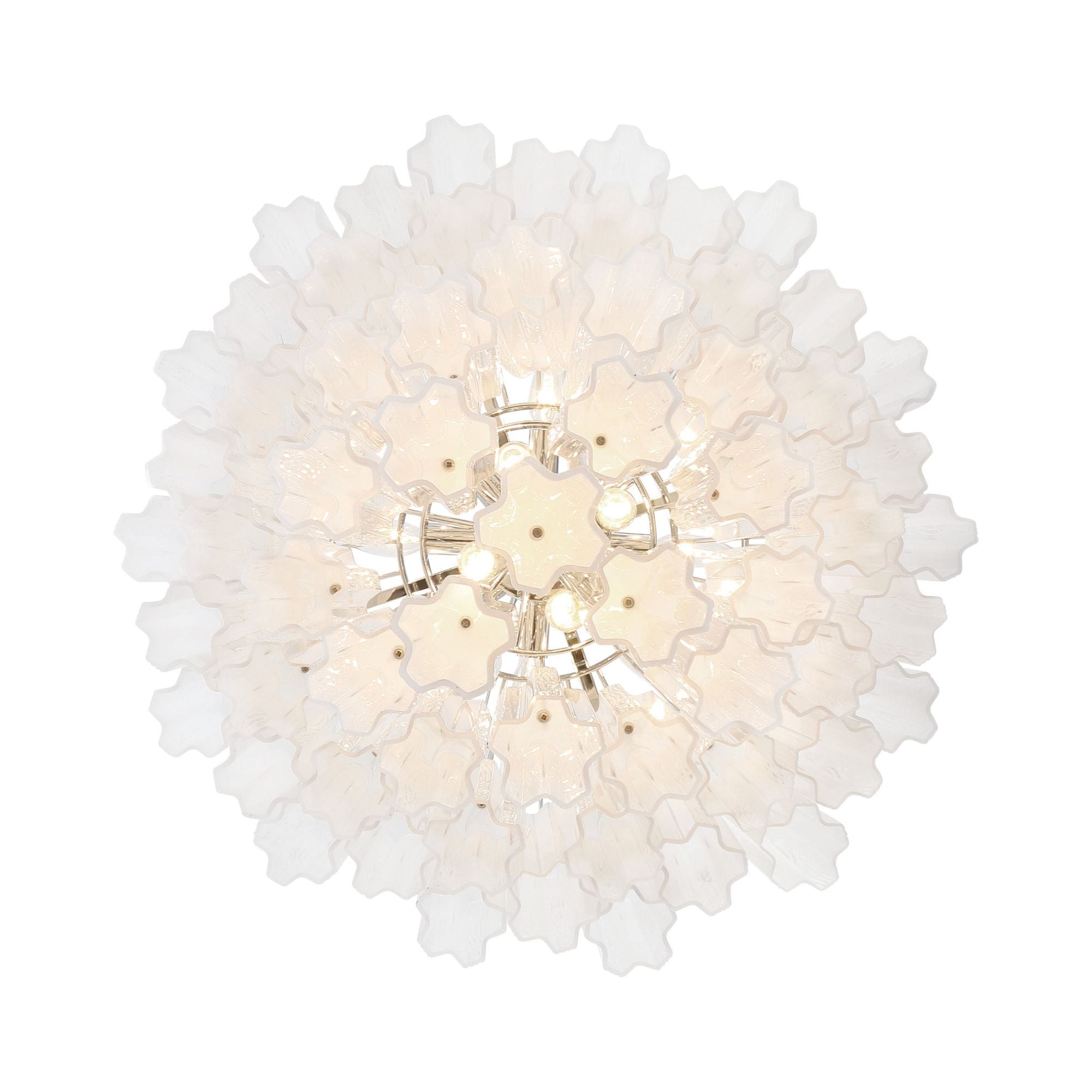 Addis 26.75'' Polished Chrome Chandelier White 26.75"W x 21.5"H x 26.75"D