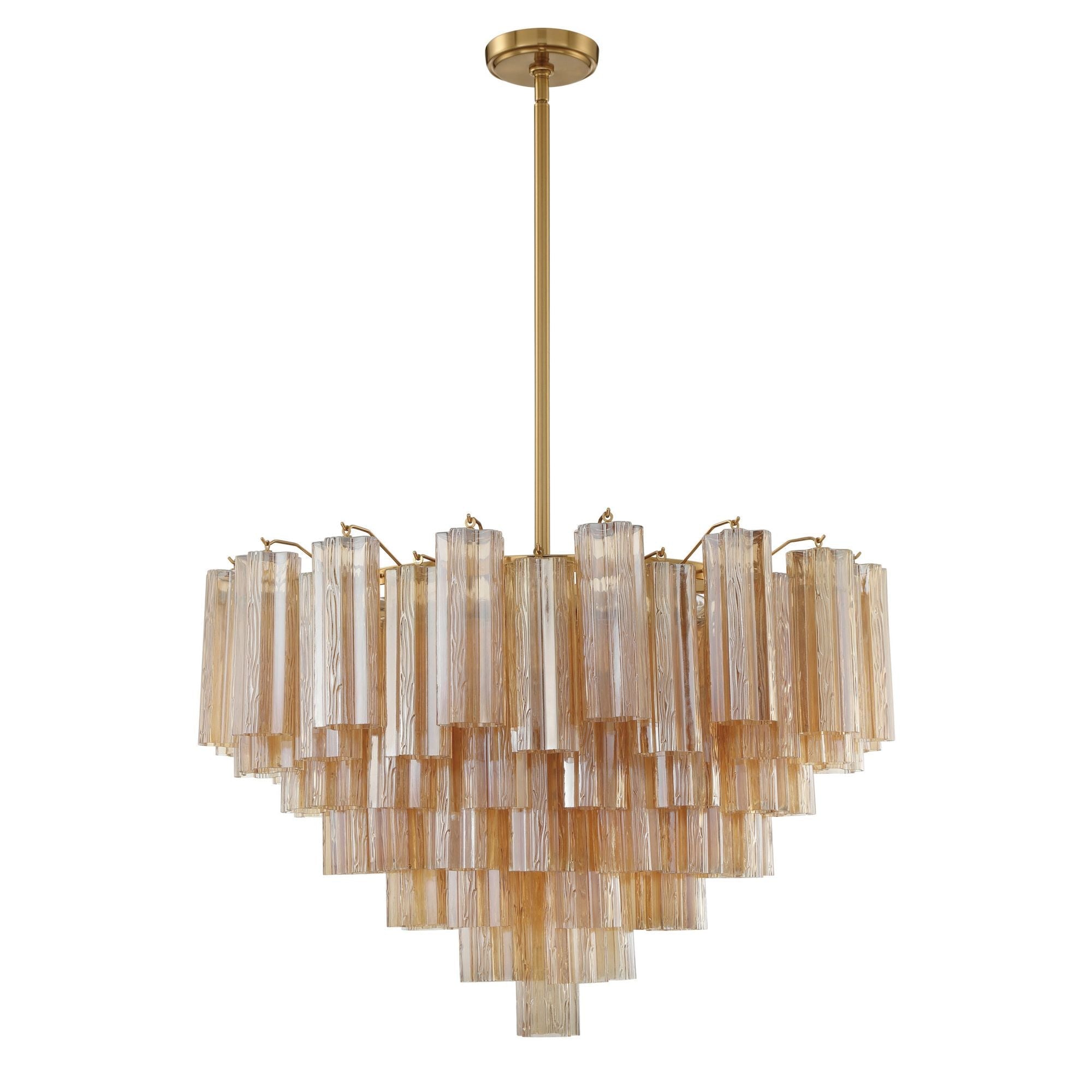 Addis 32'' Aged Brass Chandelier Gold 32"W x 21.5"H x 32"D