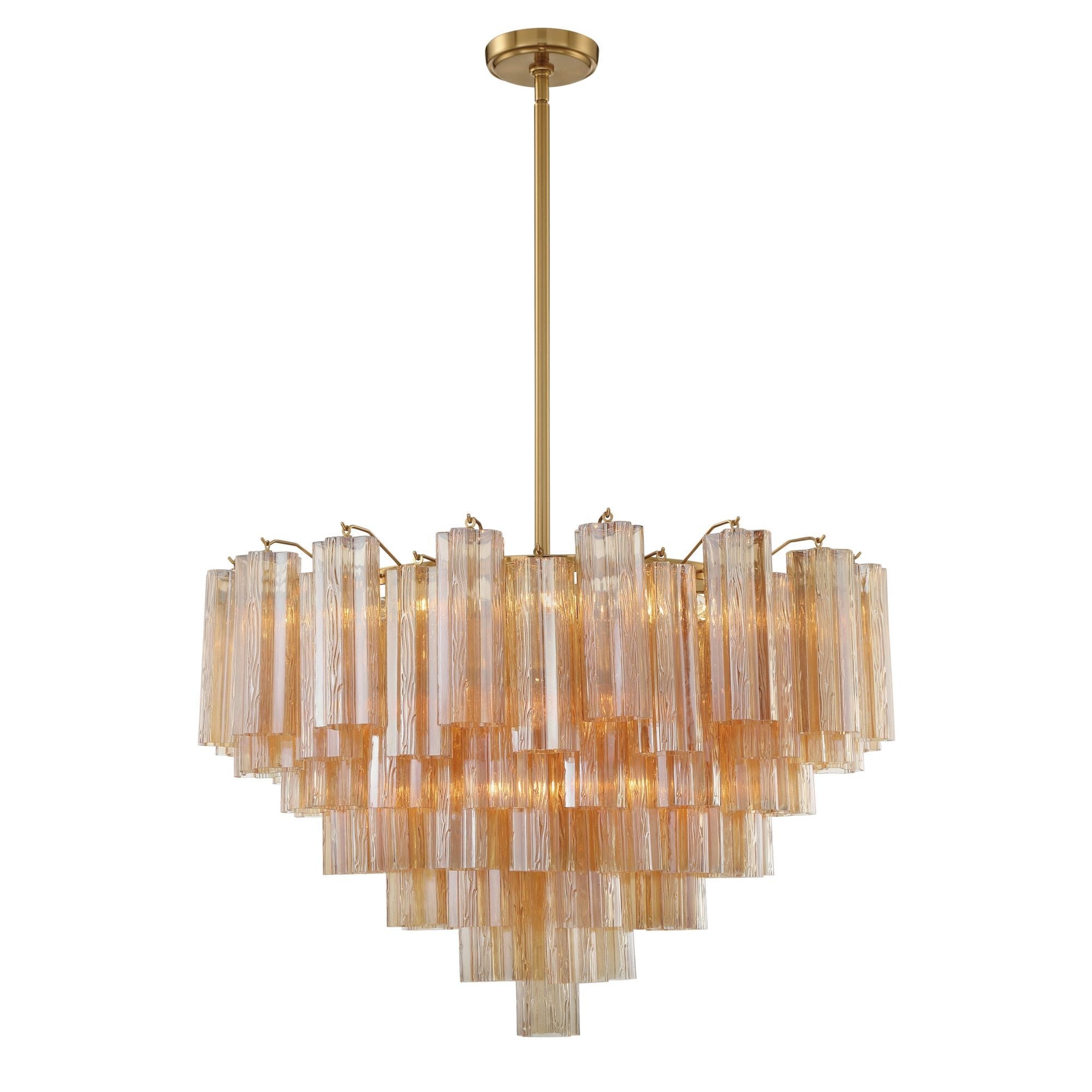 Addis 32'' Aged Brass Chandelier Gold 32"W x 21.5"H x 32"D
