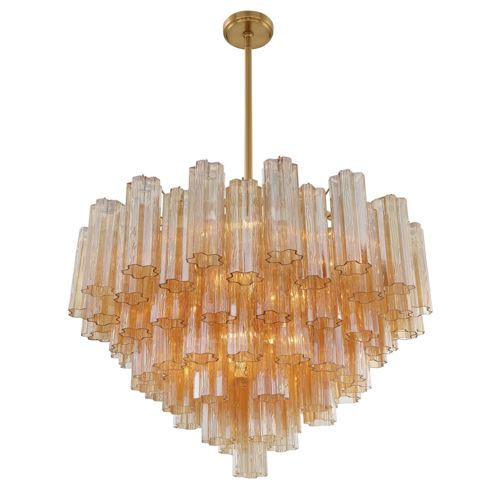 Addis 32'' Aged Brass Chandelier Gold 32"W x 21.5"H x 32"D
