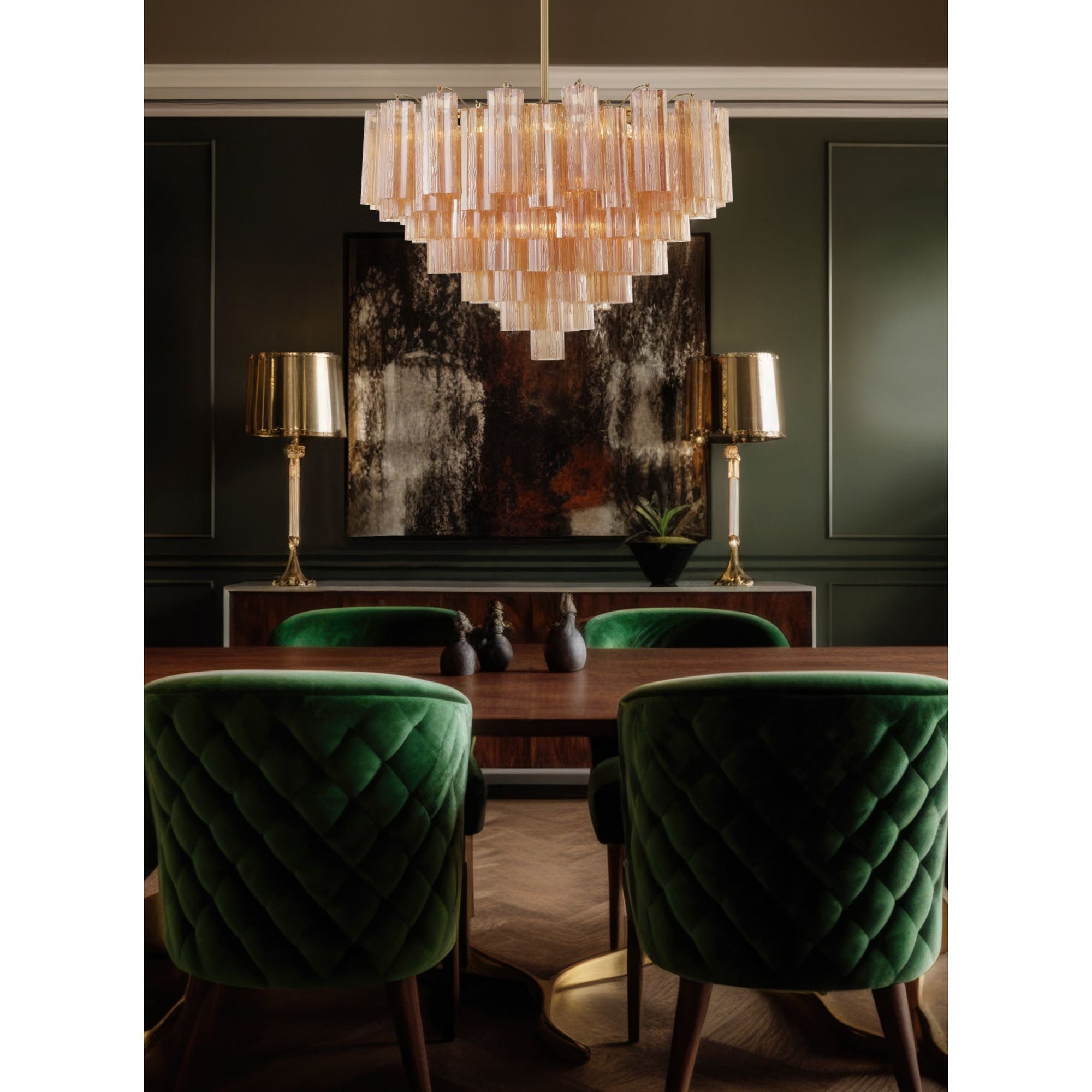 Addis 32'' Aged Brass Chandelier Gold 32"W x 21.5"H x 32"D
