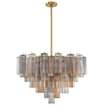 Addis 32'' Aged Brass Chandelier Multi 32"W x 21.5"H x 32"D
