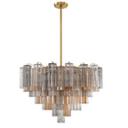 Addis 32'' Aged Brass Chandelier Multi 32"W x 21.5"H x 32"D