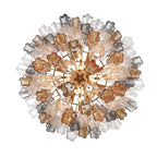 Addis 32'' Aged Brass Chandelier Multi 32"W x 21.5"H x 32"D