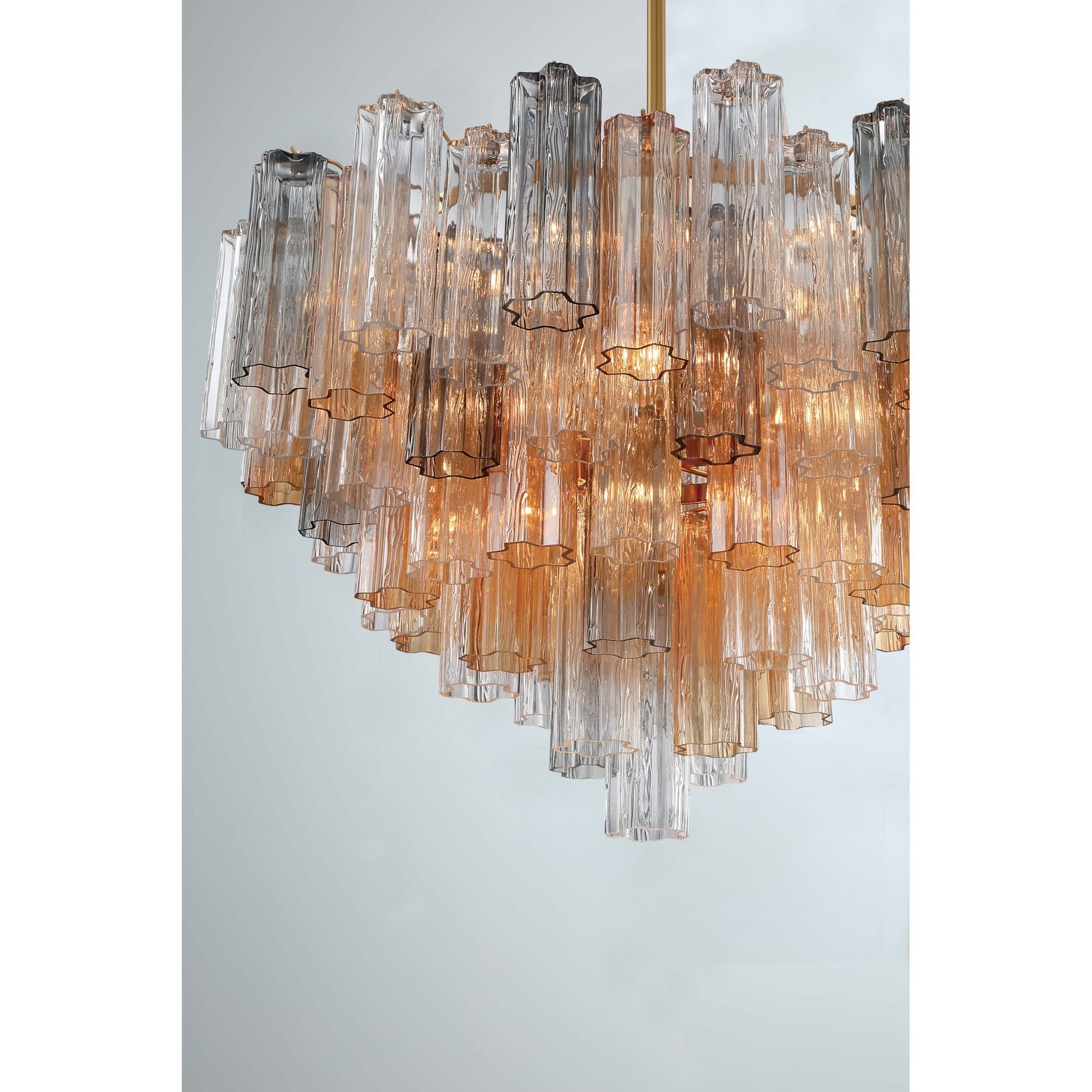 Addis 32'' Aged Brass Chandelier Multi 32"W x 21.5"H x 32"D