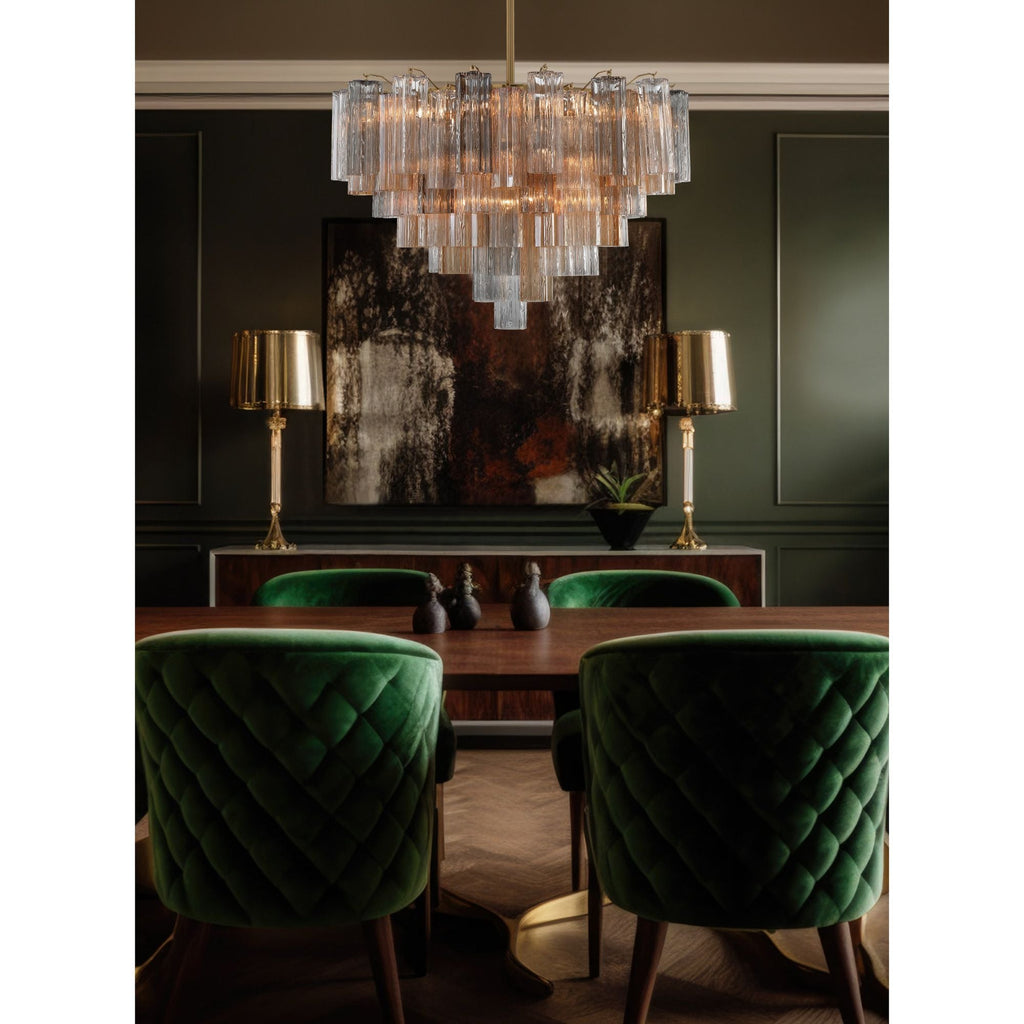 Addis 32'' Aged Brass Chandelier Multi 32"W x 21.5"H x 32"D