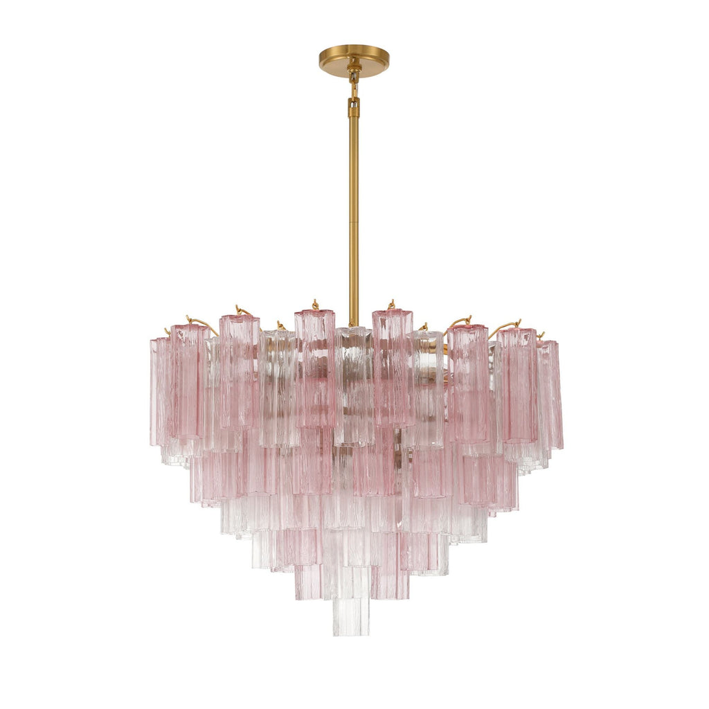Addis 32'' Aged Brass Chandelier Multi 32"W x 21.5"H x 32"D